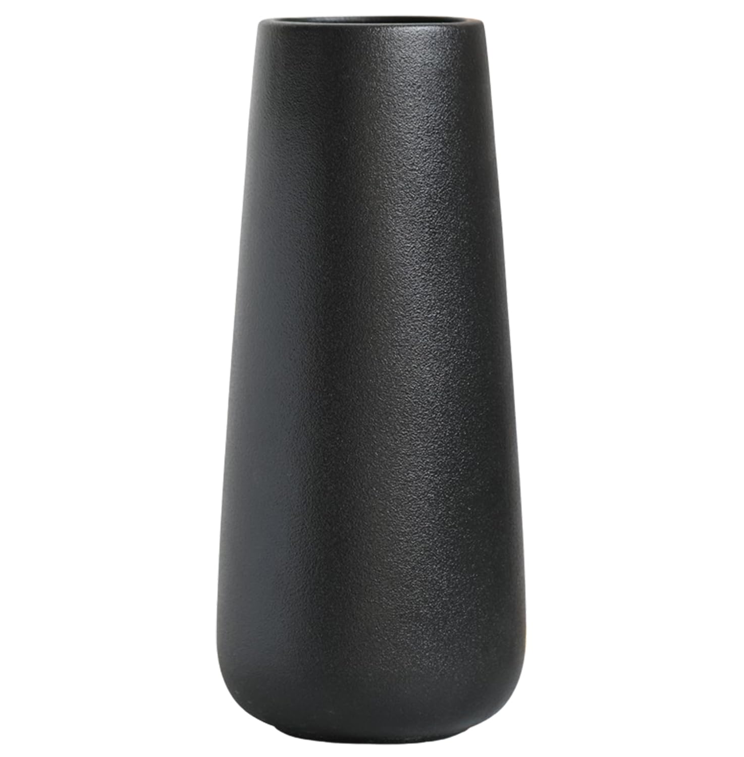 Farmhouse Black Decorative Vase — 11"