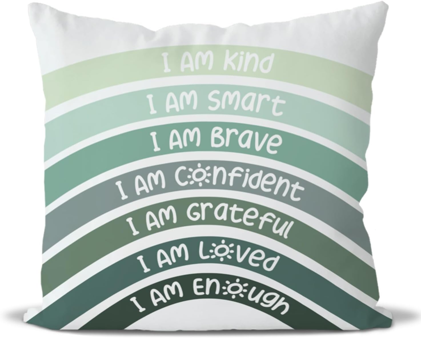 Blue Throw Pillow Cover — 18" — Green