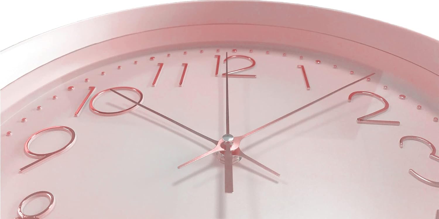 Battery Operated Beige Wall Clock - View 4