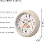Battery Operated Farmhouse Wall Clock — 11.5" - View 3