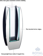 Oval Modern Glass Mirror — 5" - View 4