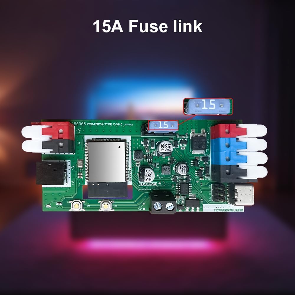 USB Black LED Strip Light - View 4