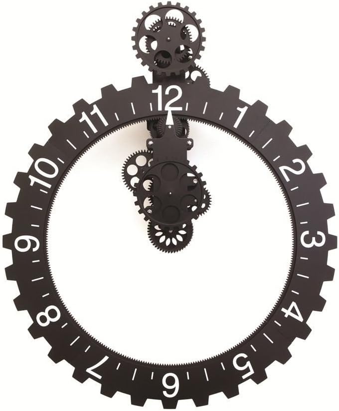 Black Wall Clock — Black