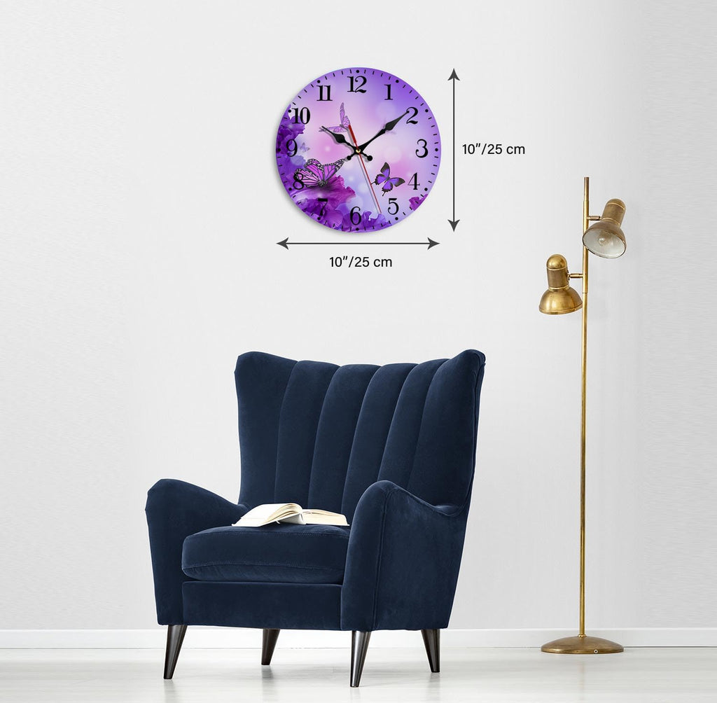 Battery Operated Pink Wall Clock — 10" - View 5