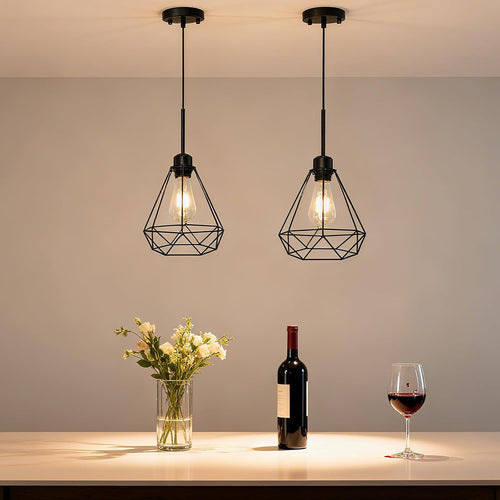 Adjustable Farmhouse Metal Pendant Light — 18" - View 2