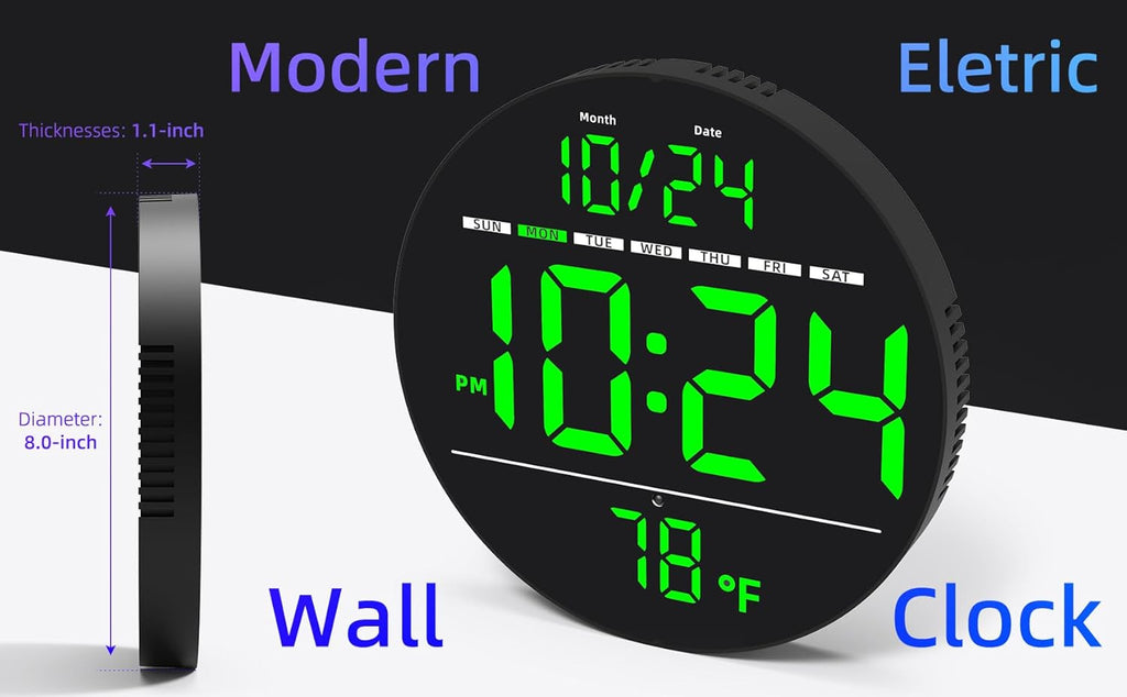 Farmhouse Blue Wall Clock - View 2