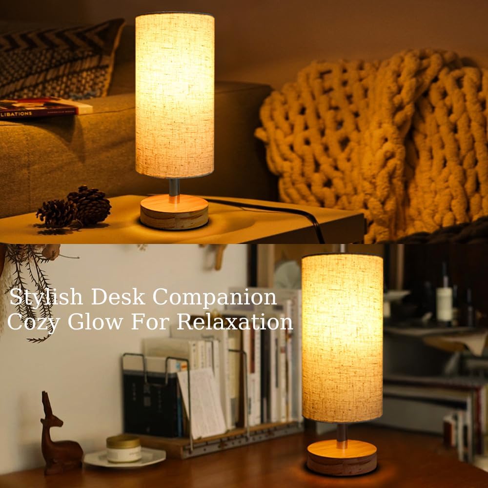 Linen Black Table Lamp - View 5