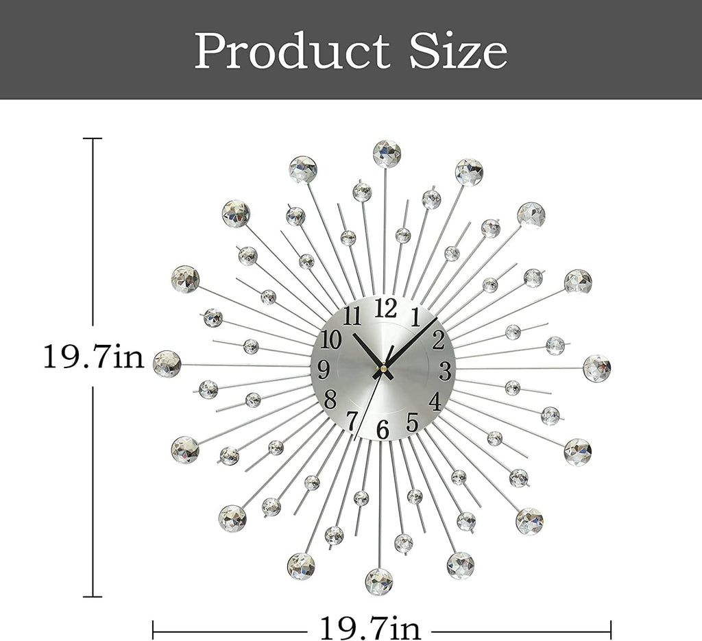 Luxe Black Wall Clock — 7" - View 5
