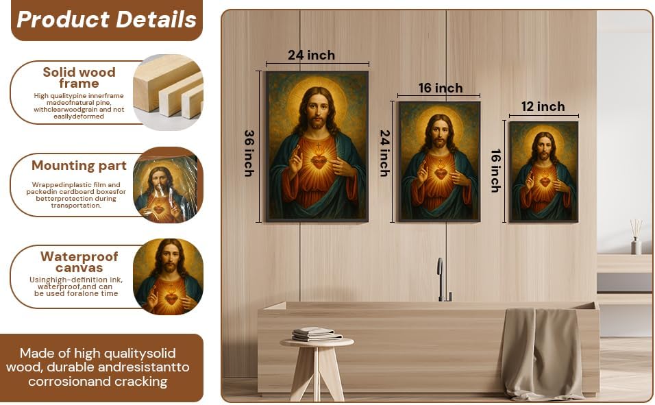 Luxe Blue Canvas Wall Art — 36" - View 8