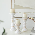 Farmhouse Black Pillar Candle — Set of 3 - View 3