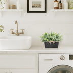 Rectangular Farmhouse Black Faux Plant - View 6