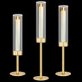 Black Candle — Set of 2 — Clear