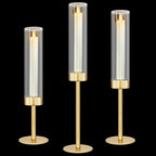 Black Candle — Set of 2 — Clear