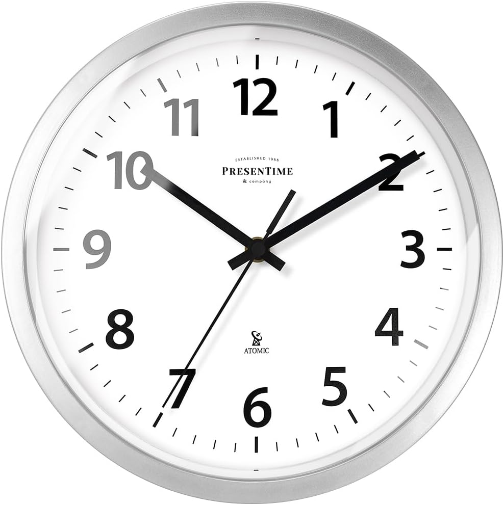 Mid-Century Gold Wall Clock — 10" — 10 inch