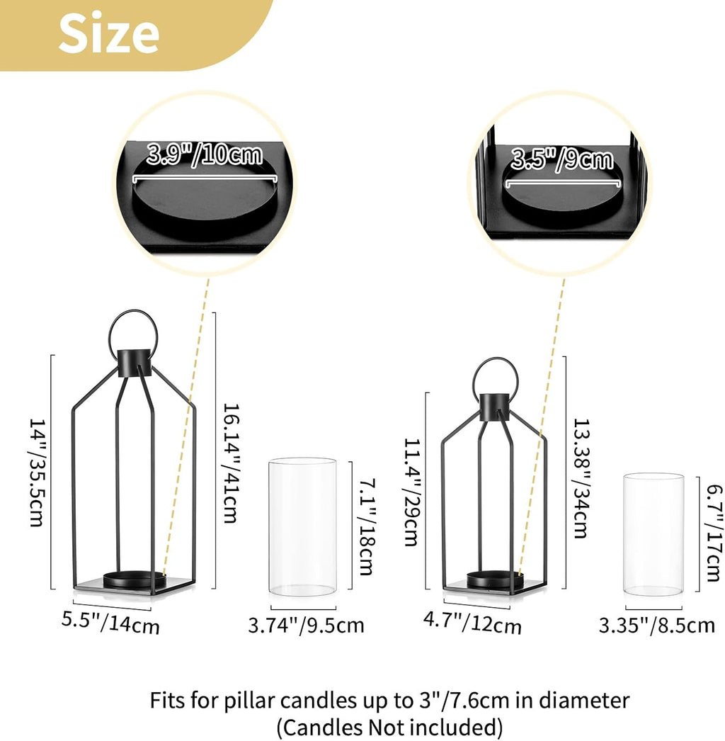 Farmhouse Black Pillar Candle - View 6