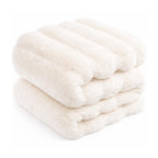 Luxe Beige Throw Pillow — 50"