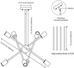 Adjustable Farmhouse Black Chandelier - View 5