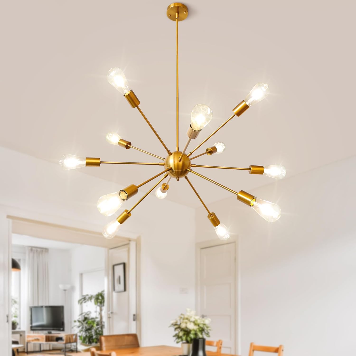 Luxe Black Chandelier - View 2