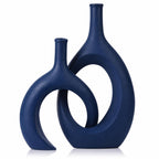 Modern Blue Vase — Set of 2