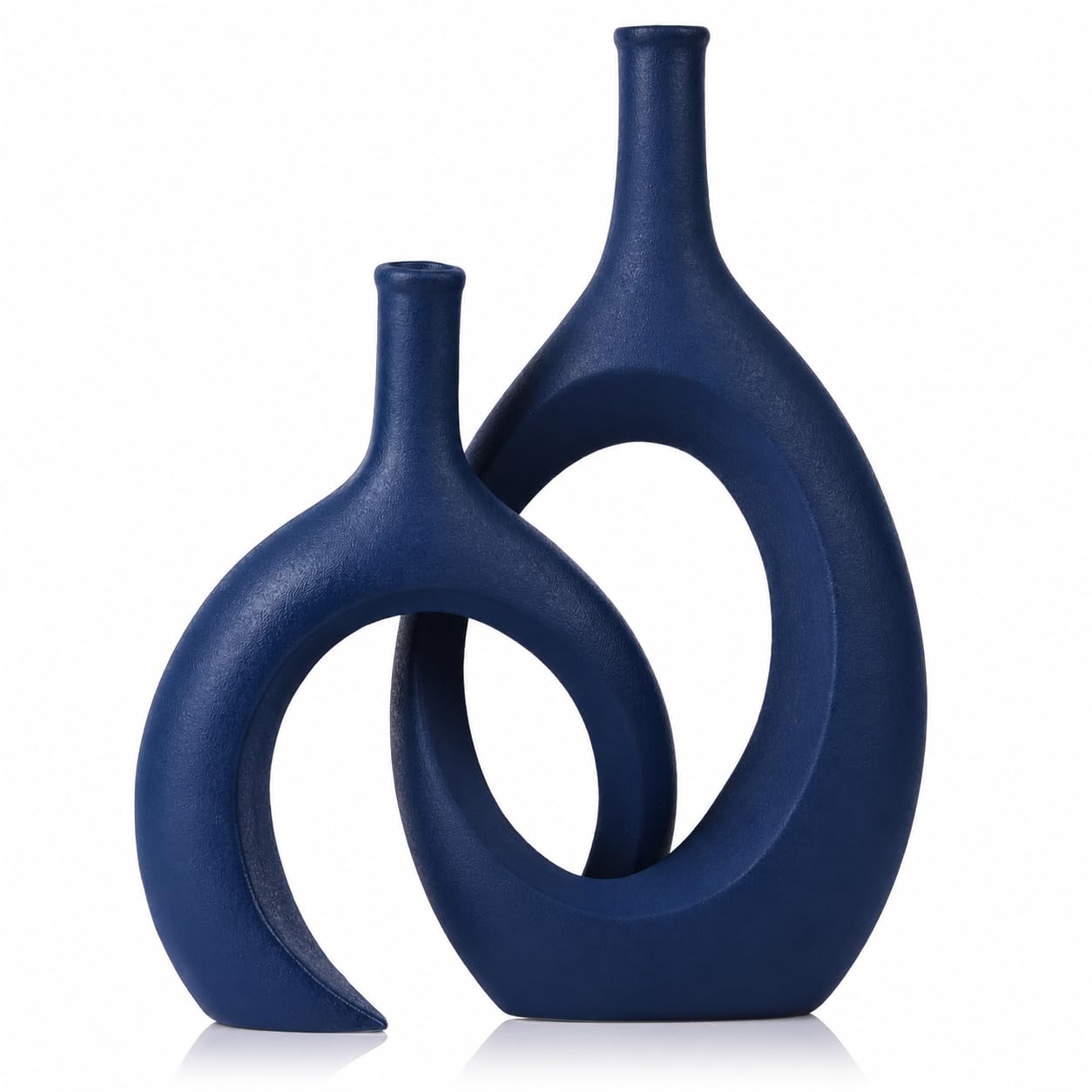 Modern Blue Vase — Set of 2
