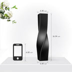 Modern Black Flower Vase — 16.34" - View 2