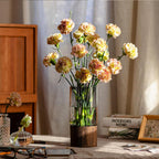 Boho Wood Flower Vase — 10" - View 6