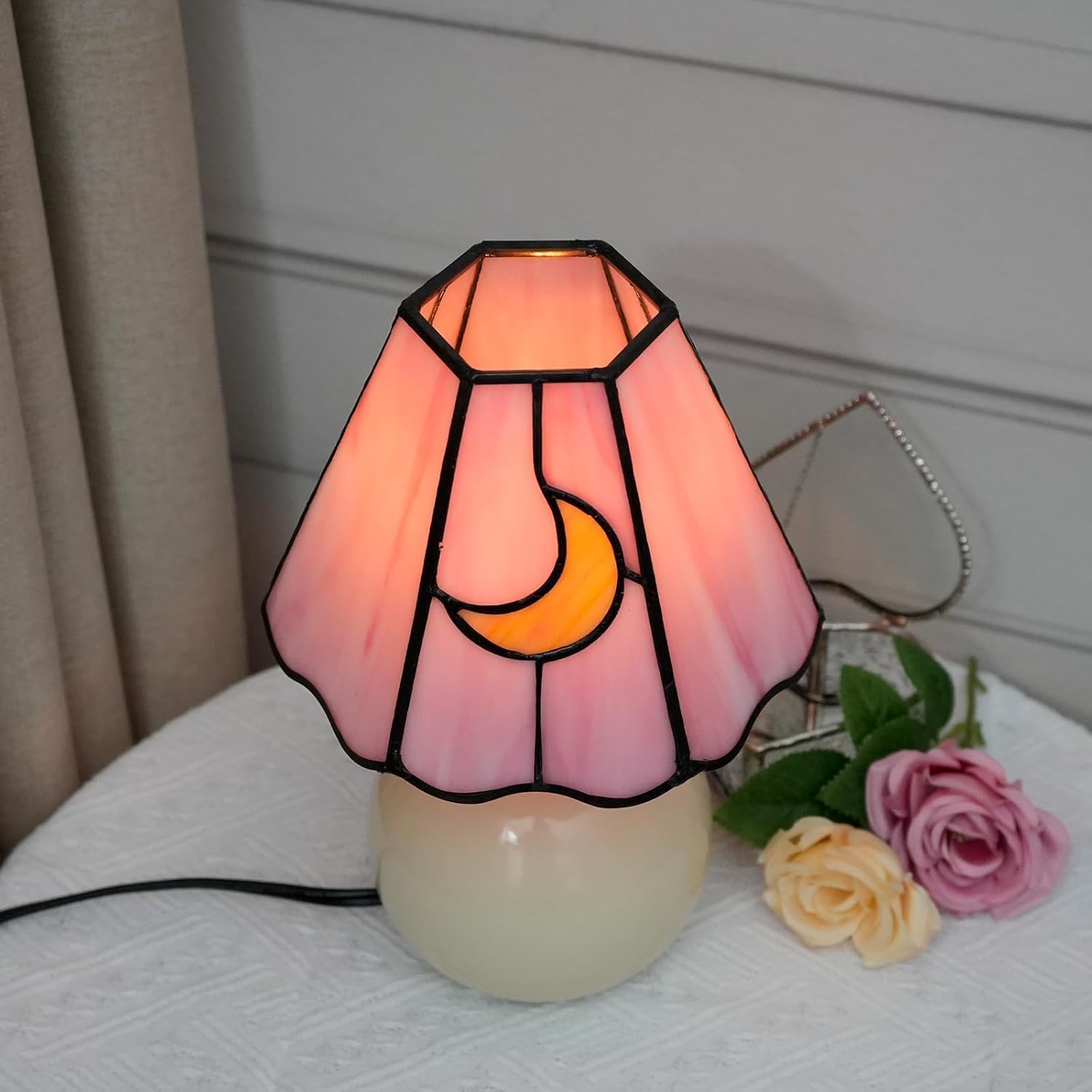 Blue Nightstand Lamp - View 3