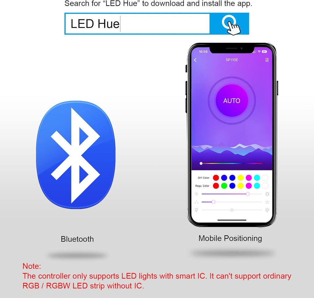 RGB Blue LED Light Strip - View 8