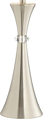 Modern Silver Table Lamp — 28" - View 6