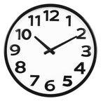 Battery Operated Black Wall Clock — 16"