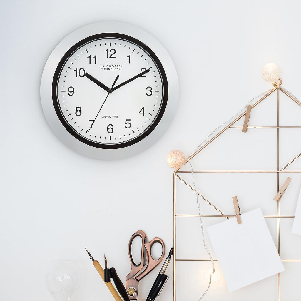 Mid-Century Wall Clock — 10" - View 3