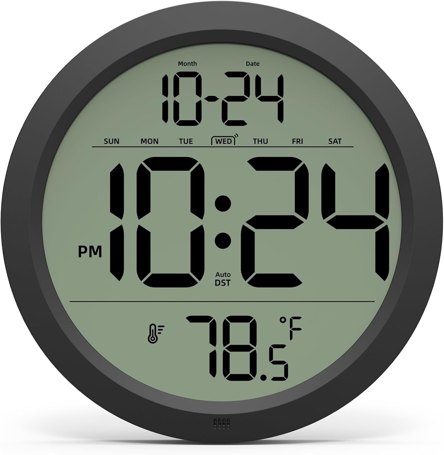 Battery-Operated Farmhouse Wall Clock — 8" - View 9