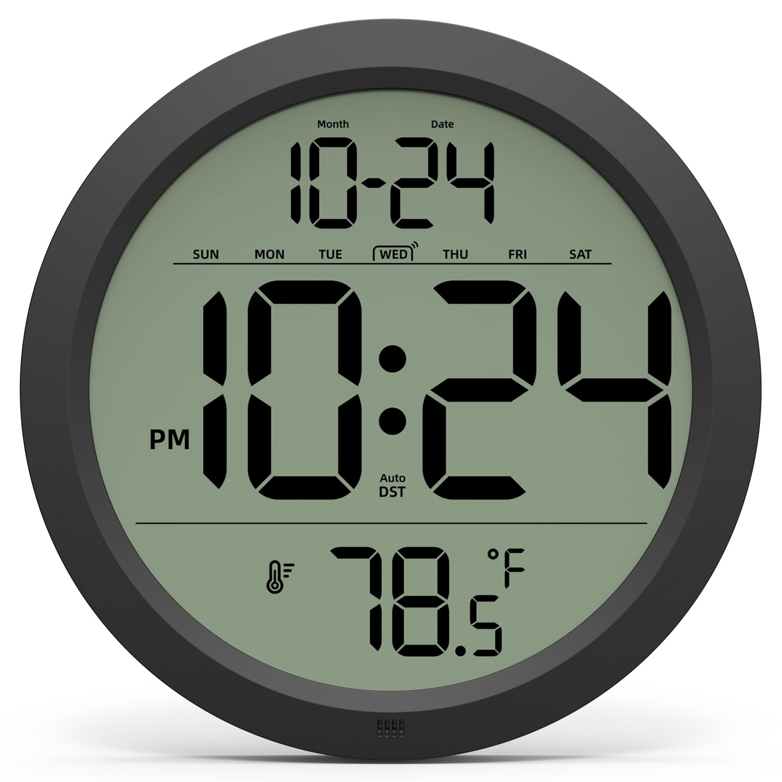 Battery-Operated Farmhouse Wall Clock — 8"