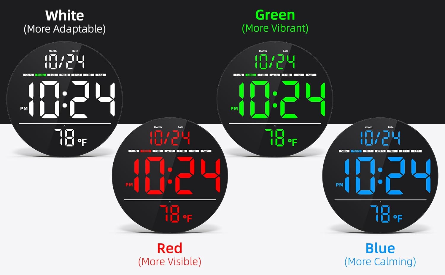 Farmhouse Blue Wall Clock - View 8