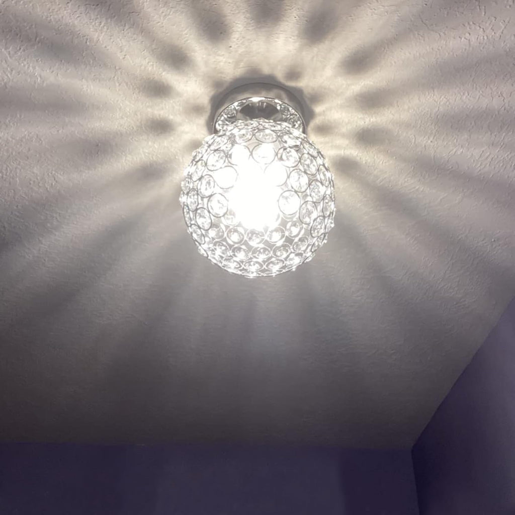 Luxe Black Chandelier — 7.7" - View 7