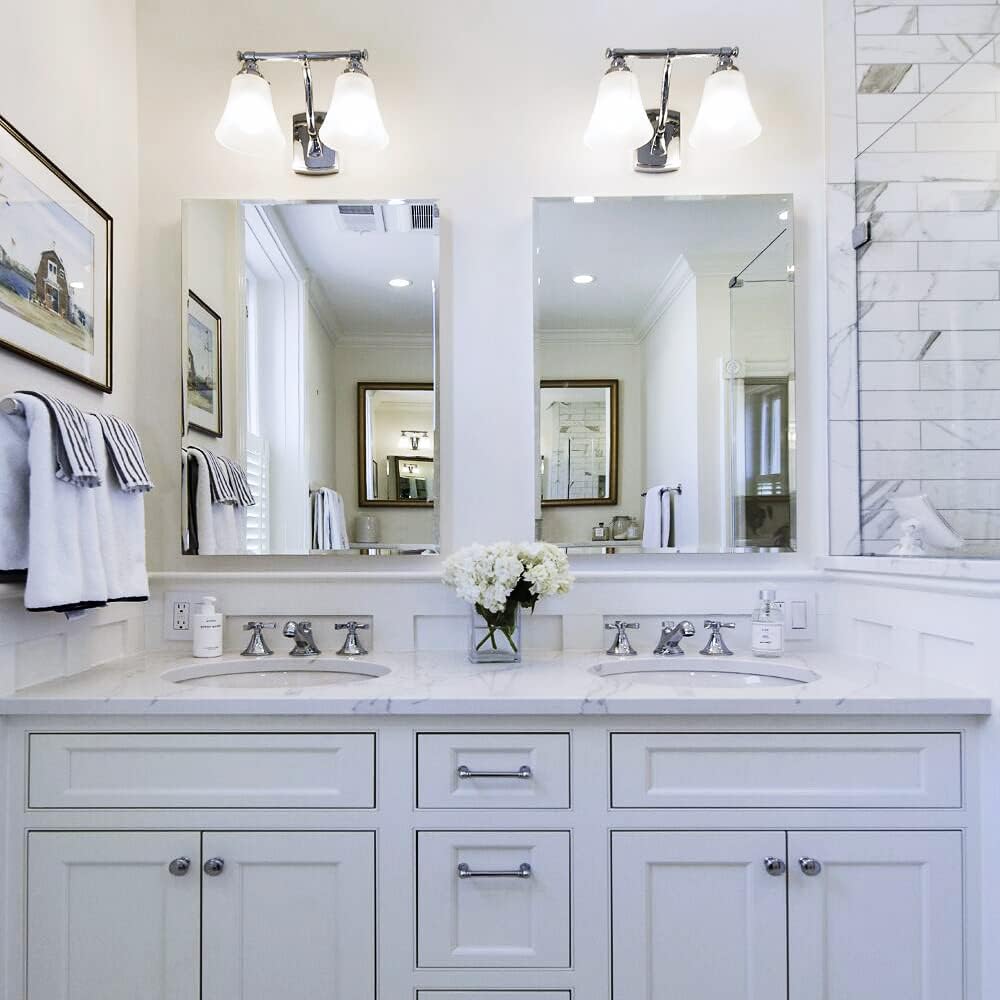 Beveled Modern Glass Wall Mirror — 18" — 1