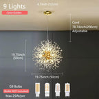 Luxe Gold Chandelier — 9-Light - View 2
