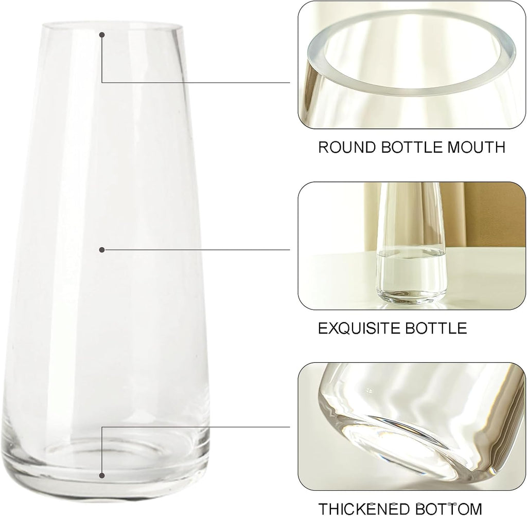 Farmhouse Grey Flower Vase — 8.7" - View 5