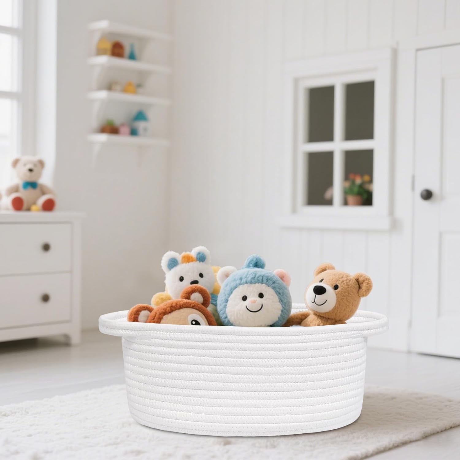 Boho Beige Storage Bin — 12" - View 9