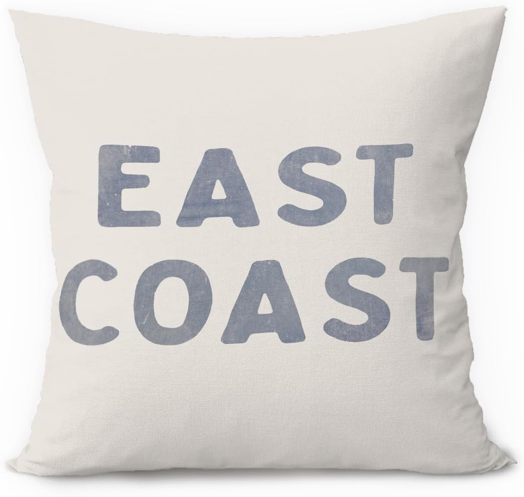 Boho Blue Pillow Cover — 18x18 — 01-east Coast