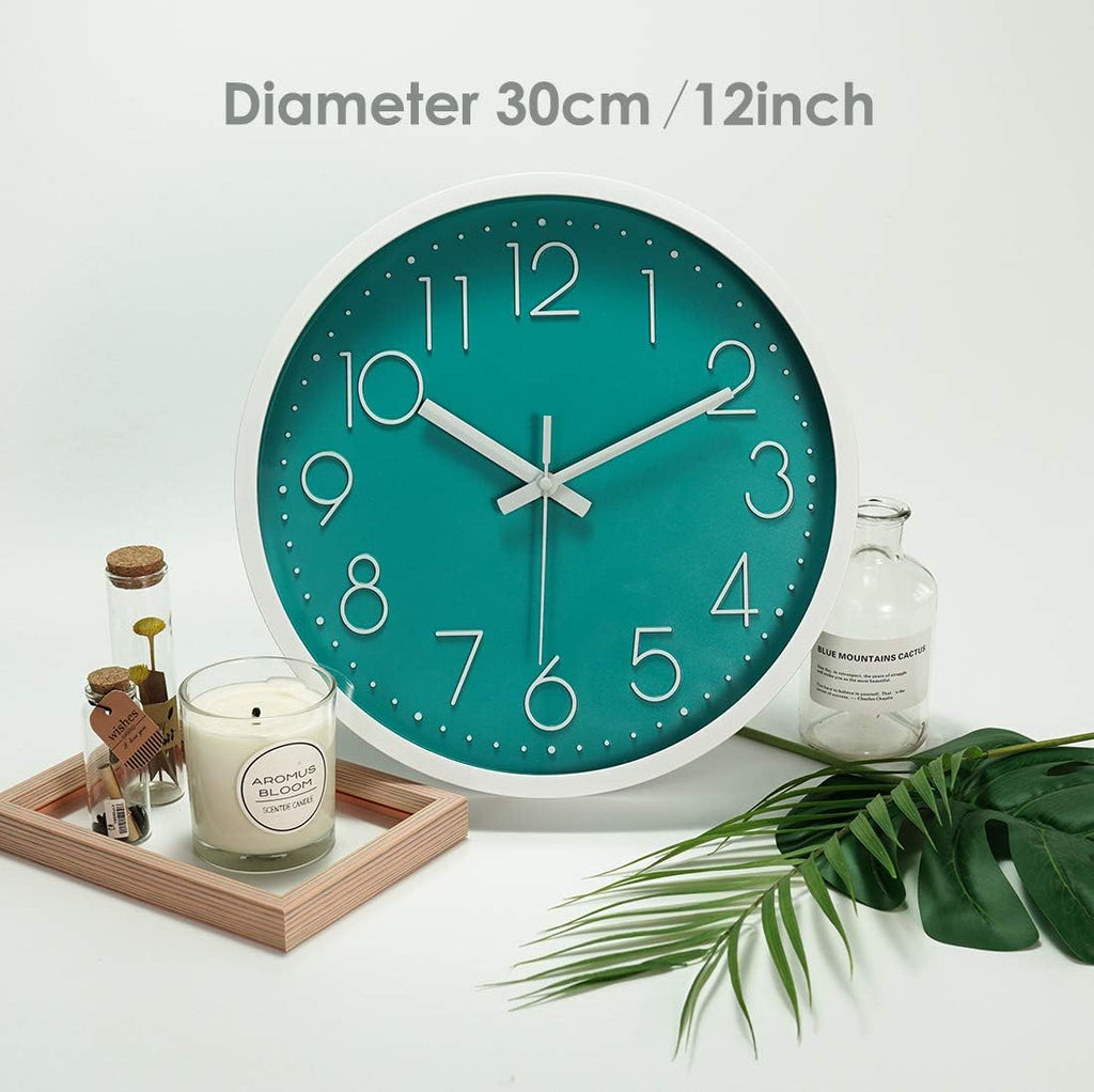 Round Modern Gold Wall Clock — 12" - View 2