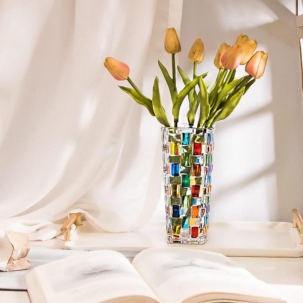 Boho Blue Flower Vase — 7" - View 3