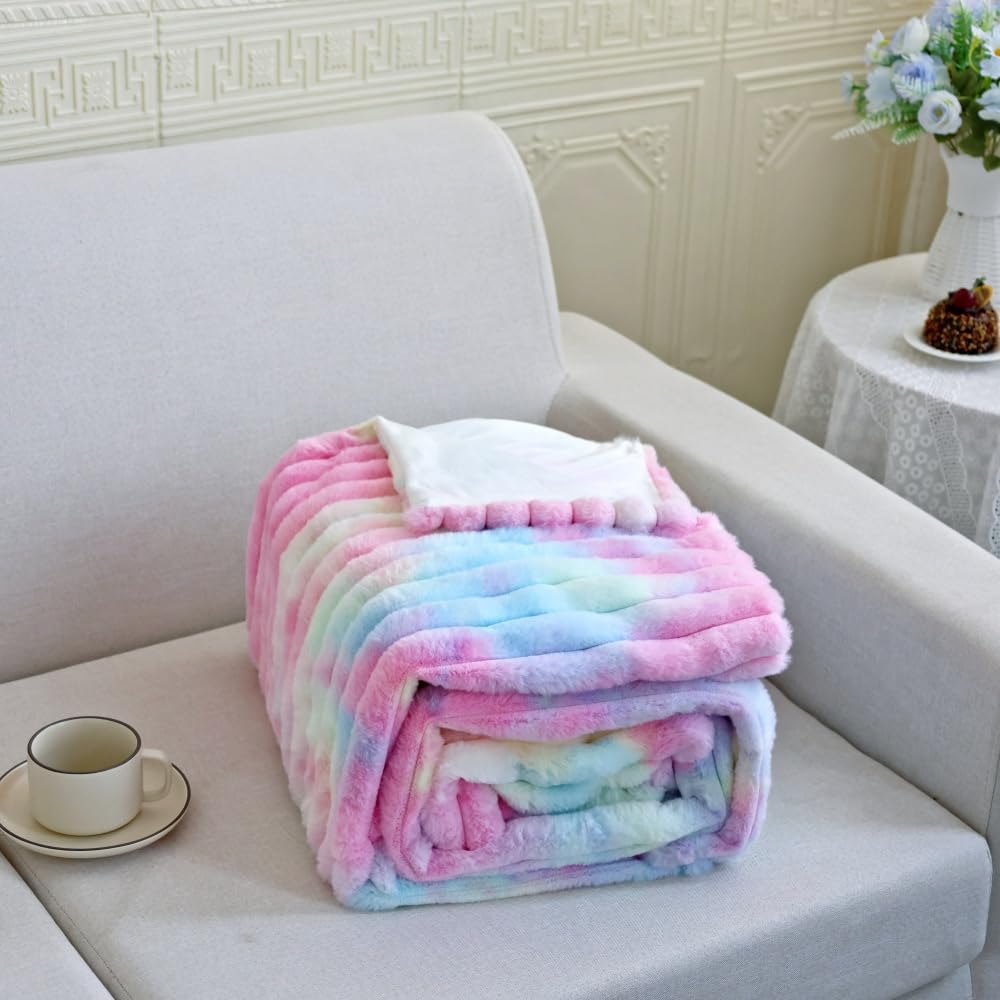 Beige Throw Pillow — 51" - View 5