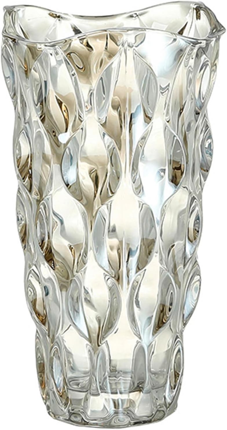 Luxe Blue Vase — Champagne