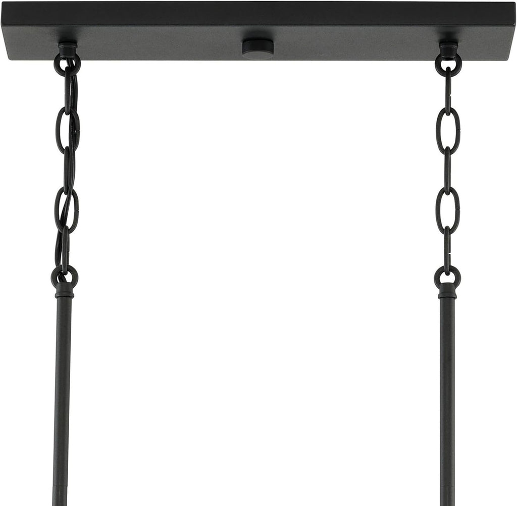 Farmhouse Black Chandelier — 5-Light - View 4