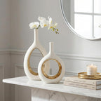 Farmhouse Beige Flower Vase - View 2