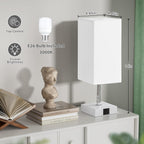 Touch Control Black Nightstand Lamp - View 2