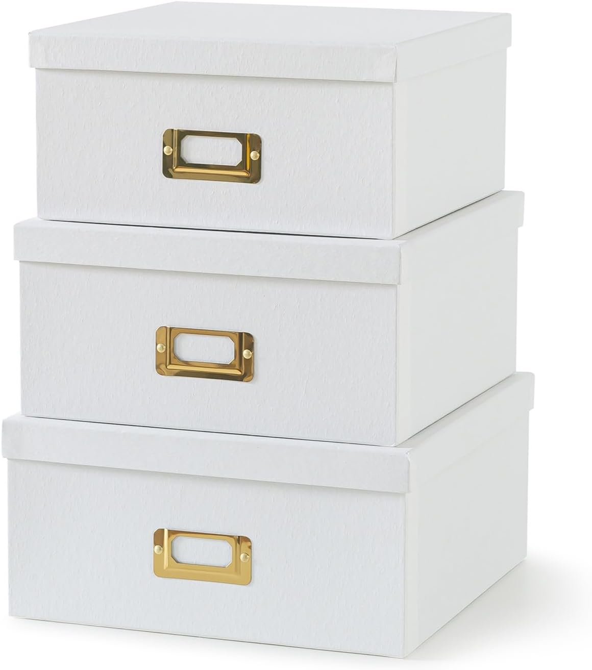 Luxe Green Home Decor — Set of 3 — White