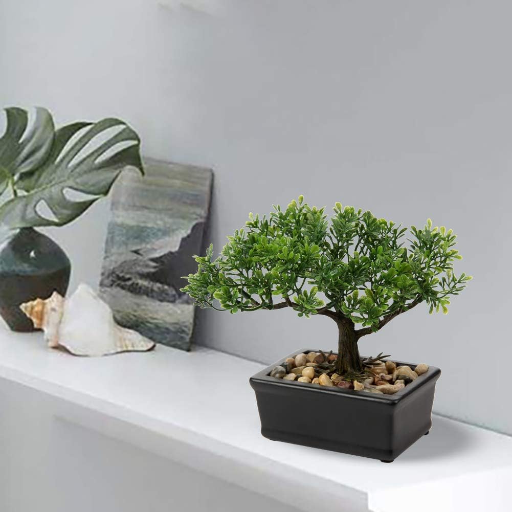 Farmhouse Ceramic Faux Plant — 6" - View 2