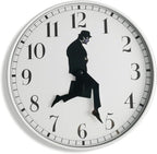 Black Wall Clock — White